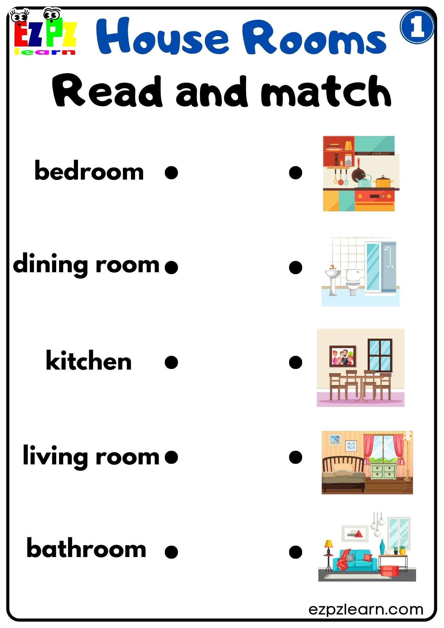 House rooms ezpzlearn